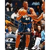 NBA Detroit Pistons Rick Mahornブルージャージーvs. Magic垂直写真、8 x 10-inch