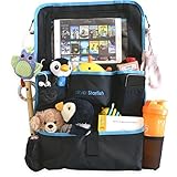 LoyalヒトデカーシートでスマートiPad/タブレットホルダーオーガナイザー – Headphone – ジッパー – ラージ、耐久性とポケットでキッズ、幼児エンターテインメント – Turnに簡単