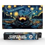 (星空の星空ブラックロータス)14x24 TCG/MTGプレイマット。