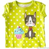 (カーターズ)Carter's カップケーキ×ワンちゃんアップリケ Tシャツ 75 【並行輸入品】