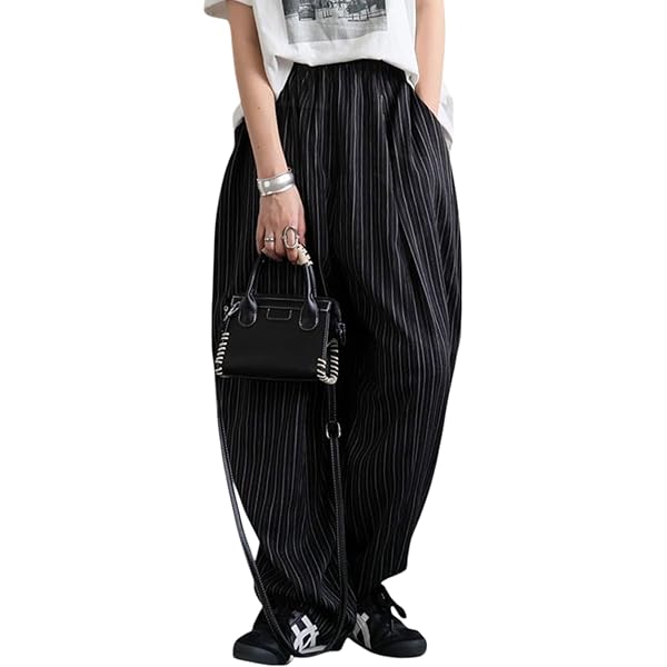 Amazon | [antiqua] [アンティカ] サルエルパンツ レディース
