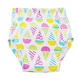 Baosity ベビー　赤ちゃん用　トイレトレーニングパンツ　おむつ　トイレ　コットン　布おむつ　6層 弾性バンド　全6種類　 - アイスクリーム, 90cm