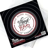 Vinyl Fever (25パック) 高密度 3ミル アウターレコードスリーブ 標準的な12インチ LPレコードとアルバムの保管用 クリスタルクリア ポリプロピレン LPカバー
