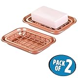 mDesign soapgiadishsets 2 pack ブラウン 9613MDK