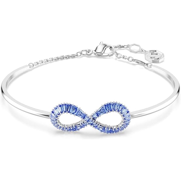スワロフスキー Hyperbola ブレスレット インフィニティ Hyperbola bracelet, Infinity, White, Rhodium plated | Swarovski