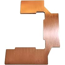 本格水冷 全銅 メモリヒートシンク ダイレクトチップ ヒートシンク放熱効率化用銅チップ 厚さ1.5mm 20×20mm角 1枚