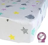 Mum n Me Fitted Crib Sheet For Baby Boys & Girls, Soft Organic Cotton Muslin, Standard Size by Mum n