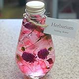 ビンの中におとじ込められたおしゃれな植物や花と液体 「ハーバリウム」s-3 「ピンク」 お祝い 誕生日プレゼントやインテリアに癒やしの空間