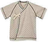 大衛 アメジスト やわらか短肌着フライス 水玉ベージュ 50cm ~ 60cm