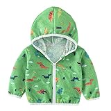 COCO1YA(ココイチヤ) 子供用 春夏 日焼け止め 紫外線 冷房 対策 薄手 男女兼用 涼しい 可愛い 蚊を防ぐ 通気性良い コート 恐竜プリント