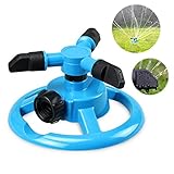 庭のスプリンクラー360度の回転3アーム自動スプリンクラー散水散水スプリンクラーガーデニングツール灌漑スプリンクラーシステム芝生散水スプリンクラー,1Pack