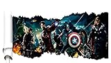 3d Wall Decal - Best Avengers Peel and Stick Decorative Wall Mural - DIY - Vivid Stylish Modern High