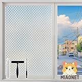MIAONET 窓ガラス目隠しフィルム 目隠しシート 窓 フィルム すりガラスシート 断熱シート 窓 窓 フィルム 外から見えない ガラスフィルム 窓 水で貼る 剥がせる uvカットフィルム 賃貸OK 窓 めかくしシート 飛散防止 台風対策 紫外線カット 曇りガラス調 浴室 寝室 台所 書斎 風呂 玄関（薄白，60x200cm）