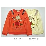 【SiShuNond/Moi】りんごボアモチーフトレーナー モイ ベビー キッズ りんご ボア モチーフ 裏シャギー トレーナー 90 5 ピンク