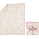 Barefoot Dreams ベアフットドリームズ コージシック ABCブランケット [585] Rose/ Cream [並行輸入品]