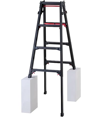 ALINCO　 はしご兼用脚立　MBV-180S　最大重量100kg　脚立高さ1m70cm　梯子高さ3m60cm　アルインコ　6尺　Y Amazon.co.jp: アルインコ 伸縮脚付きはしご兼用脚立(踏ざん幅60mm・各