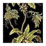 York Wallcoverings AC6156SMP By The Sea Jungle Boogie 8 X 10 Wallpaper Memo Sample, Blacks/Green [並行