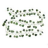 Pawaca 観葉植物 藤 葉 人工 ポトス インテリア アンティーク フェイクグリーン 人工壁掛け 植物 吊り 家庭やパーティ飾り 12本セット