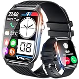 スマートウォッチ iphone対応 【2024進化モデル・1.9インチ超大画面】 Bluetooth5.3 通話機能付き バッテリー 大画面 着信 メッセージ通知 アンドロイド対応 活動量計 腕時計 音楽再生 IP68防水 スポーツウォッチ 19種類運動モード 170+文字盤設定 SMS/Twitter/Line通知 天気予報 カメラ制御 生活 防水 長持ちバッテリー プレゼントに最適