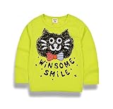 子供服 春秋 長袖 Tシャツ トレーナー 丸い襟 キッズ 子供 男の子 女の子 ベビー おしゃれ カジュアル ファッション 可愛い 動物 ネコ 猫 プリント