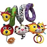 LH Baby Stroller Attachment Toy Accessories Animal Lion Design Wrap Around the Crib or Bassinet Toys
