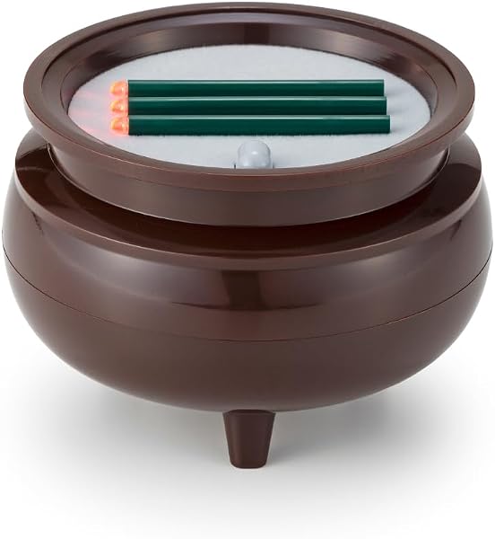 Battery Operated Flameless Incense Holder (Made in Japan, Automatic Power Off) - Electronic LED Incense, Battery Operated, Electric, for Buddhist Altar, Jodo Shinshu, Horizontal Placement - 1