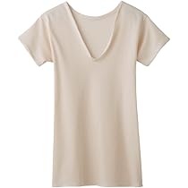 Amazon | [グンゼ] インナーシャツ 快適工房 婦人V型フレンチ袖
