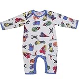 Powell Craft 100% Cotton Vintage Transport Design Baby Boys Jumpsuit Romper Size 6-12 months by Powe