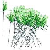 Baoblaze 約50本セット　トンボ/蝶　ステーク　全7種　ガーデン　ヤード　鉢植え　屋外　装飾 - トンボグリーン