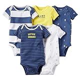 カーターズ Carter's ロンパース ボディスーツ ベビー肌着 半袖 5枚組 男の子 綿100% 5-Pack Short-Sleeve Bodysuits 3M (55-61cm) [並行輸入品