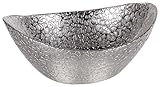 Badash Crystal D3526S OVAL SLVR SNAKESKIN BWL L6.5 in. x W5.5 in.