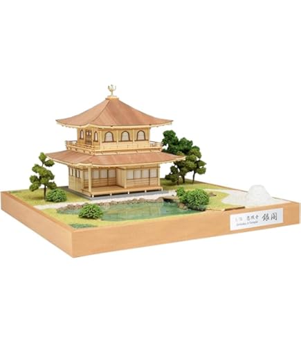 Amazon | ウッディジョー 1/75 鹿苑寺 金閣寺 ゴールド仕様
