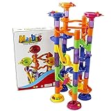 NEW 74pcs ビーズ ルーピング コースター おもちゃ ボリュームアップセット 子供 積み木 楽しい ラトルタワー くるくる 知育玩具 くみくみ スロープ トイ