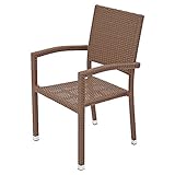 人工ラタンチェア 単品 ウォールナット 籐 肘掛け付き 家具 ファニチャー インテリア おしゃれ スタッキングチェア リビング chair 椅子 チェア 南国 アジアン バリ風 リゾート ホテル ベラ