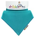 DribbleOns Bib - 0-24 Months, Turquoise by DribbleOns