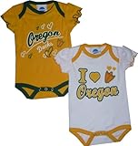 Oregon Ducksクリーパーセット2 Girls 3 – 6ヶ月幼児ベビー