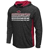 Colosseum Arkansas Razorbacks Wingmanフード付き長袖シャツ L