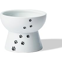 Amazon | 猫壱 ハッピーダイニング 猫用 脚付フードボウル プチ 猫柄