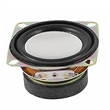 uxcell マグネットスピーカー　アルミ製ブラック　トランペットスピーカー　4 Ohm 3W 52 x 52mm