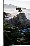 Ralph h.プレミアムシックラップカンバスウォールアートプリント題名カリフォルニア、カーメル、Lone Cypress asから表示17 Mile Drive 32" x 48" 2370629_