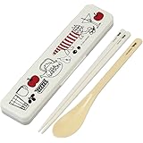 スケーター(Skater) コンビセット 箸 スプーン セット リサ・ラーソン キッチン 18cm 抗菌 大人用 日本製 CCS3SAAG-A
