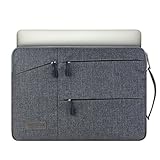 Acxeon MacBook 13-13.3インチインチ対応バッグインナーケース PCスリーブ パソコンケース キャンバス ズック アサ 毛織地 ラップトップケース 四つポケット 防水 傷防止 衝撃防