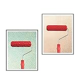 SunniMix 多種選べる　2個セット　7 インチ　エンボスパターン　ローラーブラシ　塗装ローラー　DIY　インテリア　　 - 7＃