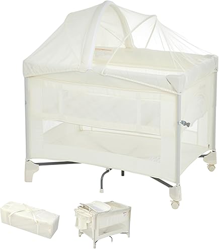 Amazon.co.jp: Averil ベビーベッド 添い寝ベッド 天然木製 105×60