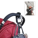 Stroller Hook, Set, Large Size Black, Multi-Purpose Stroller Hooks Great for Mommy When in A shoppin