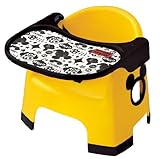 錦化成 【子供の食事用テーブル付チェア】 ミッキーマウス お食事ローチェア イエロー