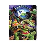 Teenage Mutant Ninja Turtles TMNT "Mutant Vortex" Silky Soft 40" x 50" Throw [並行輸入品]