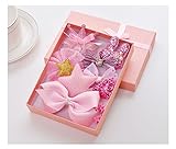 MUSTY　ヘアピン アクセサリー セット (10個)　女の子 髪飾り 出産祝い ギフト 誕生日のプレゼント 可愛い ヘアクリップ リボン ヘアピン 子供も通用 キッズ 髪留め ヘアバンド お宮参り　
