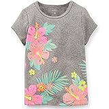 Carter's（カーターズ） ハイビスカスプリントガールズTシャツ(Gray) 24M(18-24ヶ月) [並行輸入品] [ウェア&シューズ]