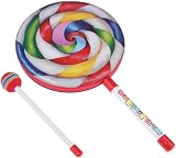 ロリポップドラム キッズ ドラム ハンドドラム 楽器玩具6 歳以上対象 (10インチ)
